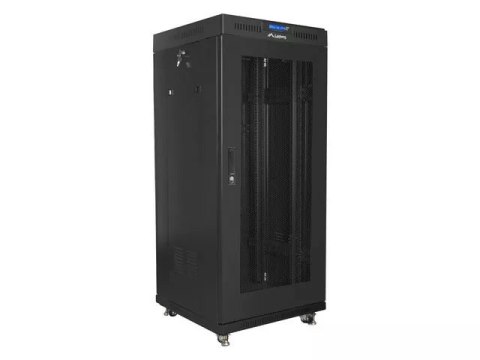 SZAFA INSTALACYJNA RACK STOJĄCA 19" 27U 600X600 CZARNA DRZWI PERFOROWANE LCD LANBERG (FLAT PACK) V2 SZAFA INSTALACYJNA RACK STOJĄCA 19" 27U 600X600 CZARNA DRZWI PERFOROWANE LCD LANBERG (FLAT PACK) V2