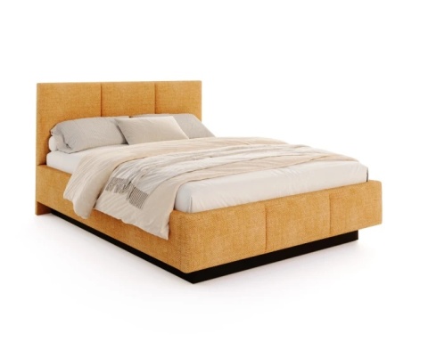 ŁÓŻKO LEWITUJĄCE TAPICEROWANE AVEIRO Z POJEMNIKIEM I STELAŻEM PODNOSZONYM