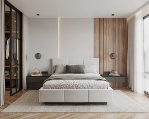 Tkanina TRINITY - Biel