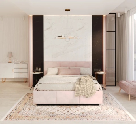 Tkanina TRINITY - Pudrowy róż