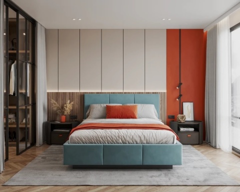 Tkanina TRINITY - Turkusowy