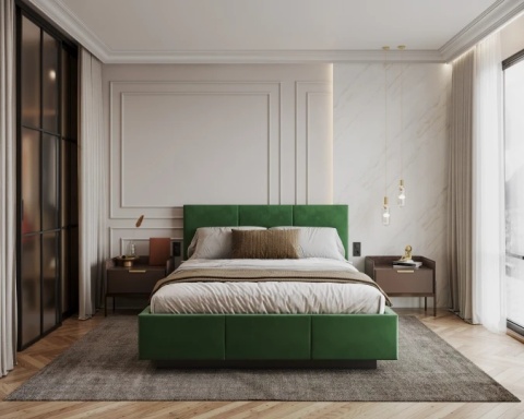 Tkanina TRINITY - Butelkowa zieleń