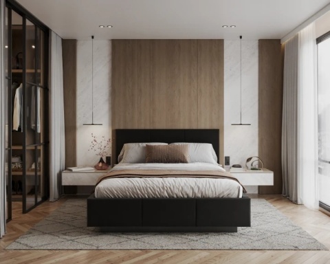 Tkanina TRINITY - Czarny