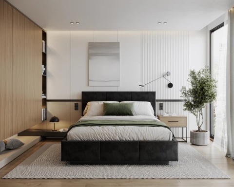 Tkanina PARIS - Black