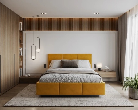 Tkanina PARIS - Mostaza