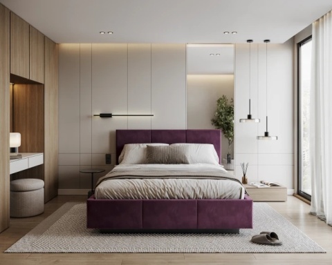 Tkanina PARIS - Purple