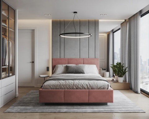 Tkanina PARIS - Salmon