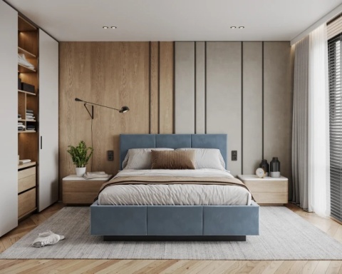 Tkanina PARIS - Dark Blue