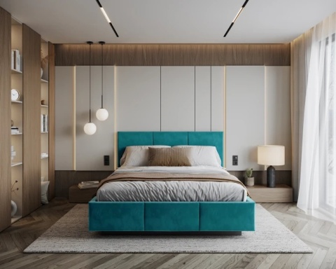 Tkanina PARIS - Petrol