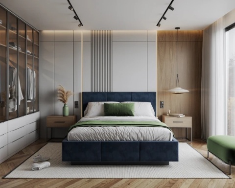 Tkanina PARIS - Deep Blue