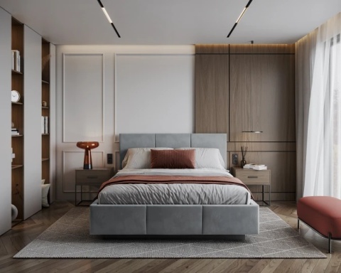 Tkanina PARIS - Steel