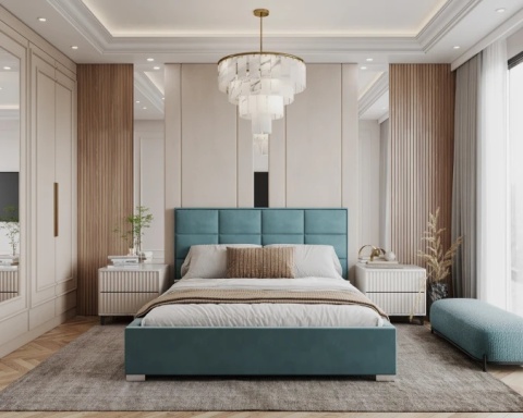 Tkanina TRINITY - Turkusowy