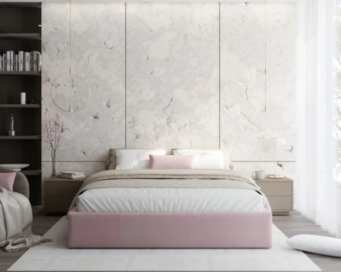 Tkanina TRINITY - Pudrowy róż