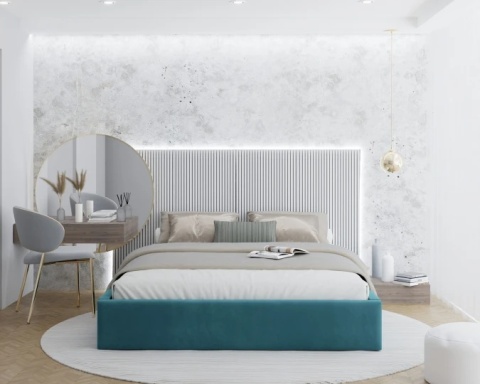 Tkanina TRINITY - Turkusowy