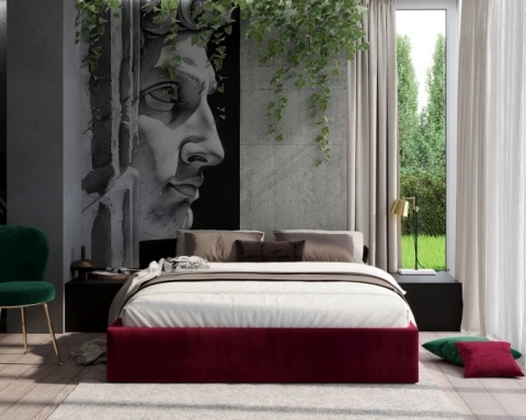 Tkanina PARIS - Wine