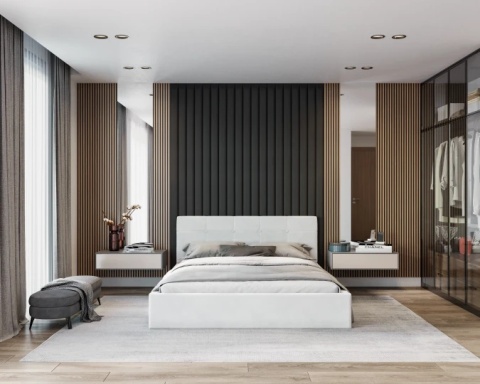 Tkanina TRINITY - Biel