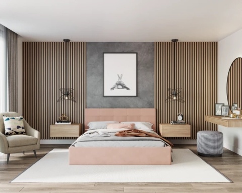 Tkanina TRINITY - Pudrowy róż