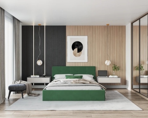 Tkanina TRINITY - Butelkowa zieleń