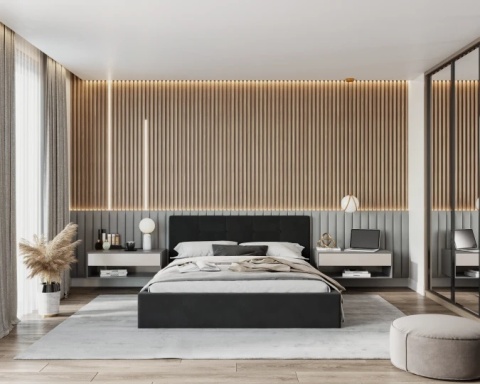 Tkanina TRINITY - Czarny