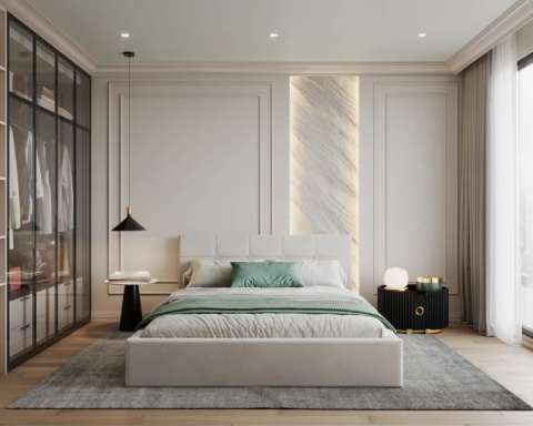 Tkanina PARIS - White