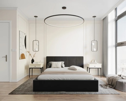 Tkanina PARIS - Black