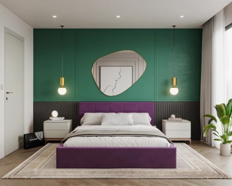 Tkanina PARIS - Purple