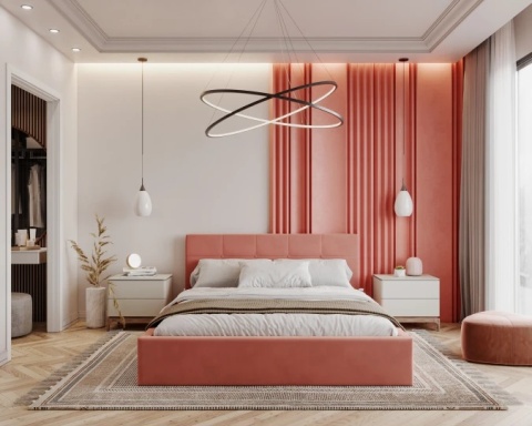 Tkanina PARIS - Salmon