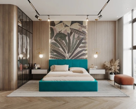 Tkanina PARIS - Petrol