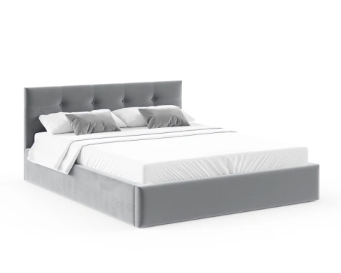 ŁÓŻKO TAPICEROWANE RINO Z POJEMNIKIEM I STELAŻEM PODNOSZONYM