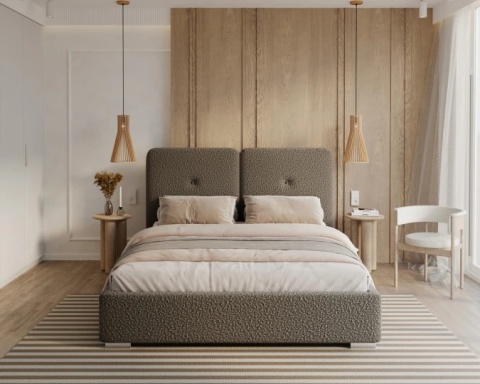 Tkanina BOUCLE - Grafit