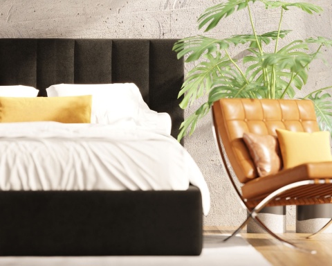 ŁÓŻKO TAPICEROWANE COLORADO Z POJEMNIKIEM I PODNOSZONYM STELAŻEM